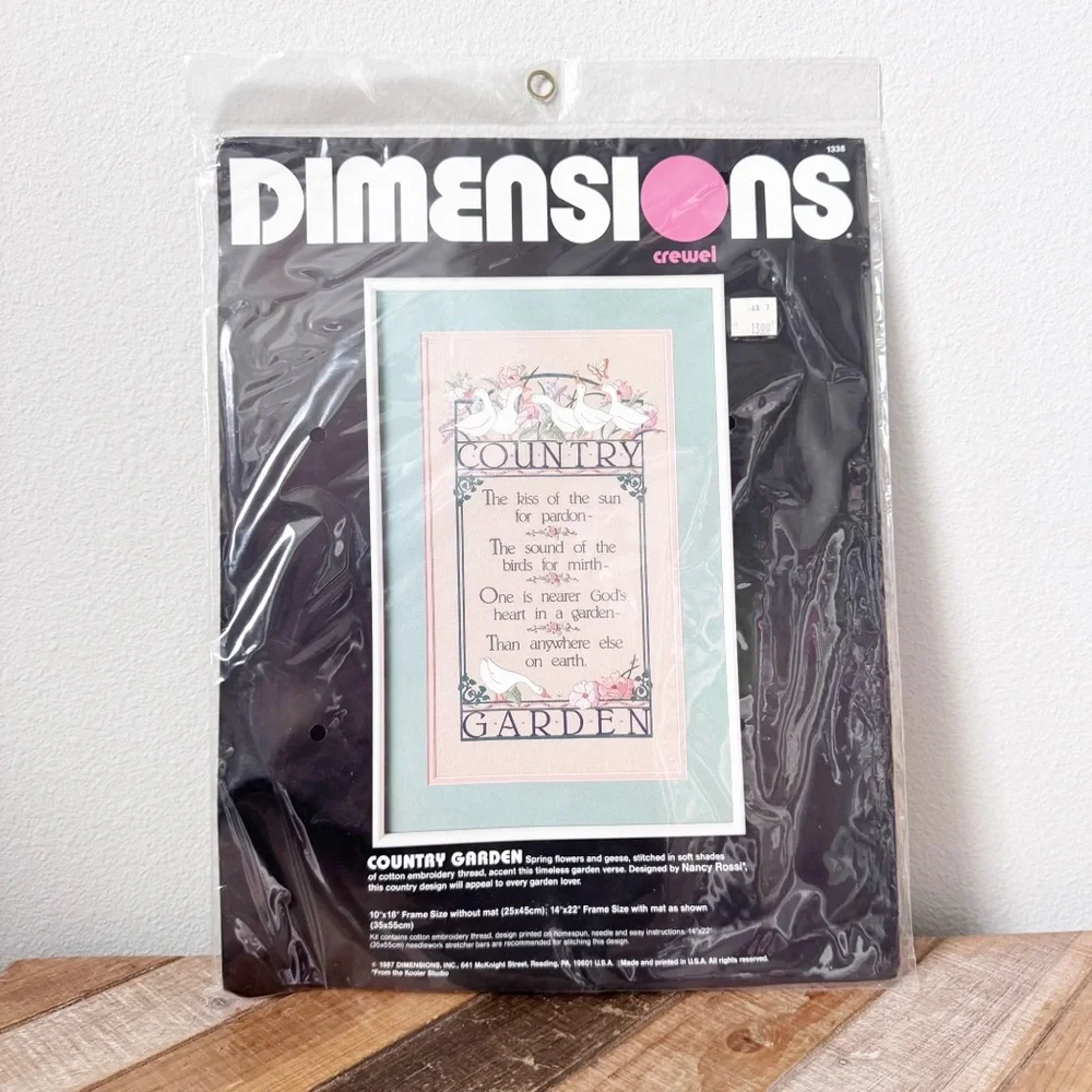Dimensions Country Garden Cross Stitch Kit